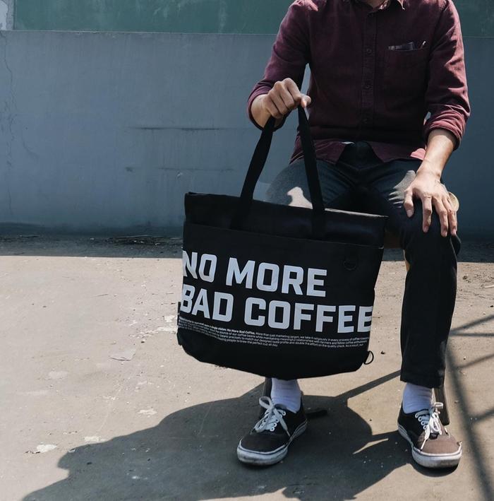 Tote Bag - Backpack 2 Way Bag - No More Bad Coffee - A Roastworks