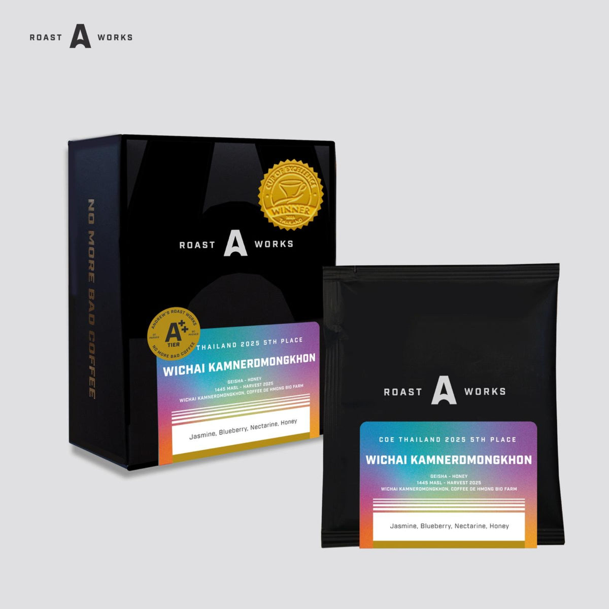 COE Thailand 2025 5TH Place Whincai Kamnerdmongkhon Geisha Honey - Specialty Coffee Drip Bag