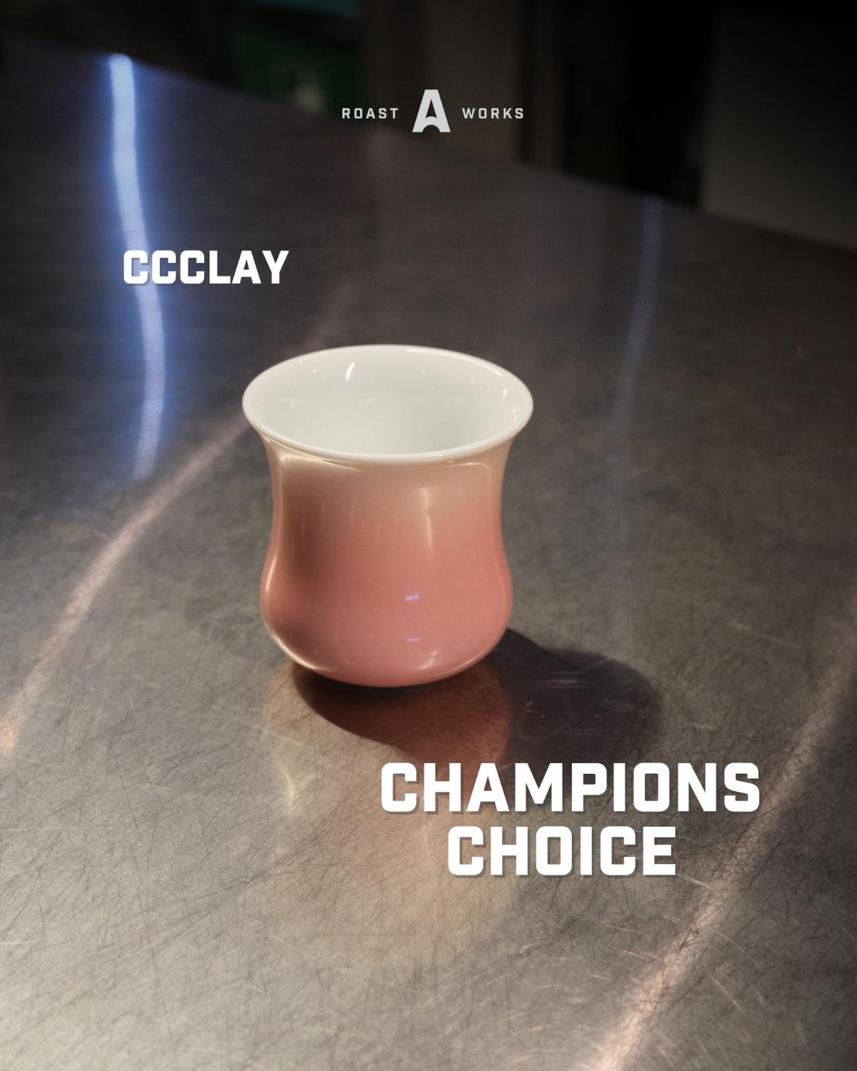 Clay Coffee Collective - Champions Choice Ceramic Coffee Cup - Pink - A Roastworks