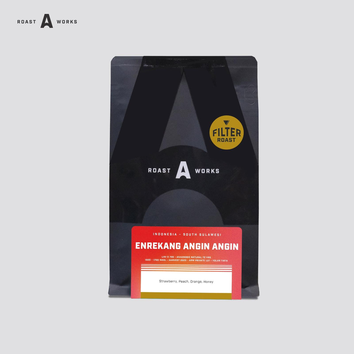 Enrekang Angin Angin Lini S 795, Anaerobic Natural (72 Hours) - (Filter) - A Roastworks - Biji Kopi