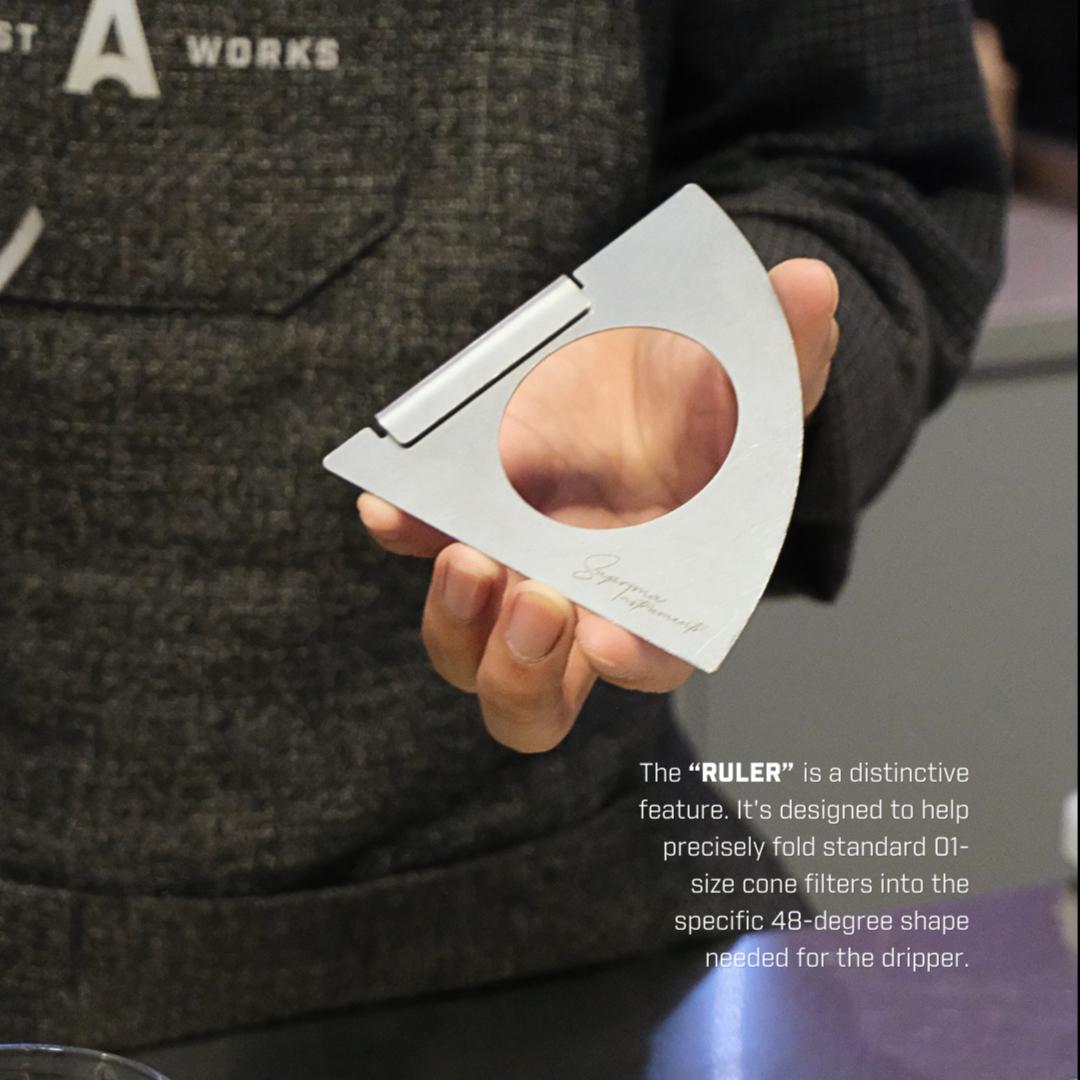 SD1R with Ruler Dripper Suprima Instruments - A Roastworks