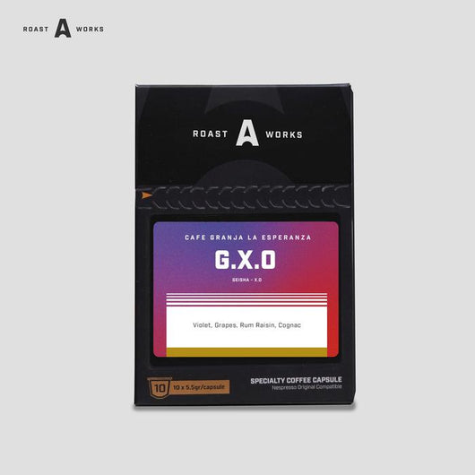 Cafe Granja La Esperanza GXO Geisha XO Process - Nespresso Compatible Capsule - A Roastworks - (10 x 5.5gr/capsule)