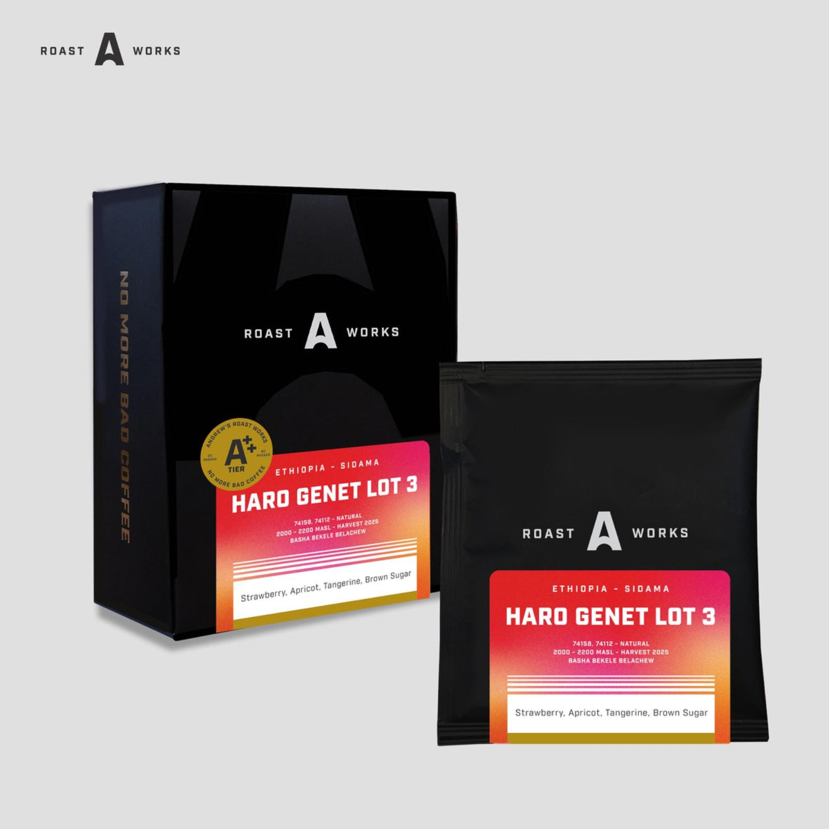 Ethiopia Sidama Haro Genet Lot 3 Natural - Specialty Coffee Drip Bag - A Roastworks