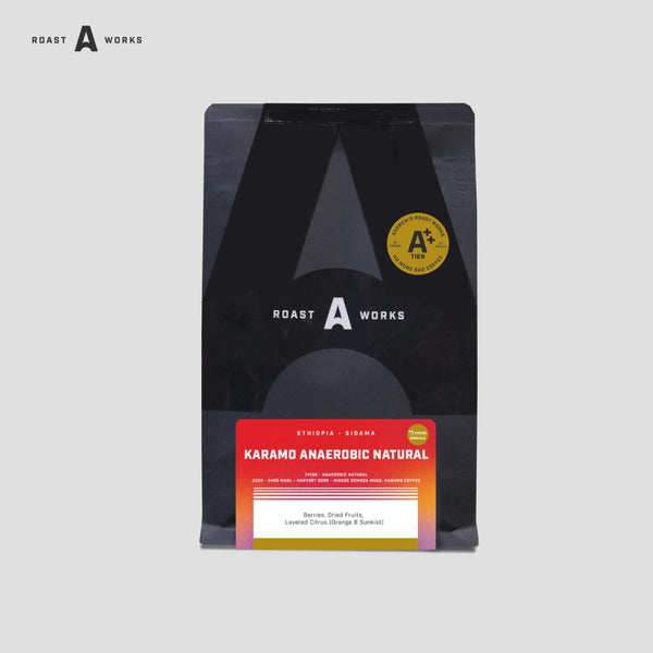 Ethiopia Sidama Karamo Anaerobic Natural 74158 (Filter) - Exotics Coffee - A Roastworks - Biji Kopi - 100GR