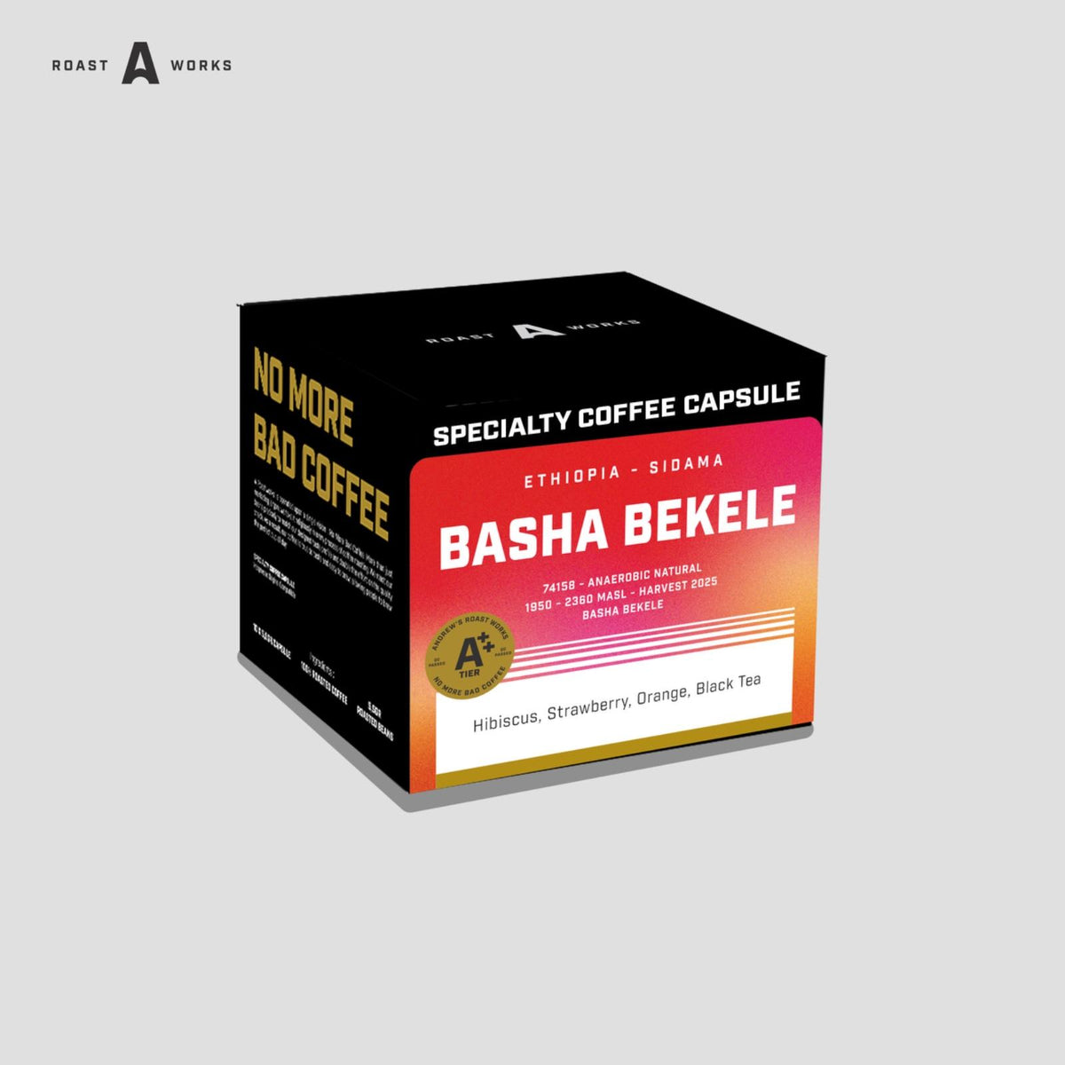 Ethiopia Sidama Basha Bekele Anaerobic Natural - Nespresso Compatible Capsule - A Roastworks - (10 x 5.5gr/capsule)