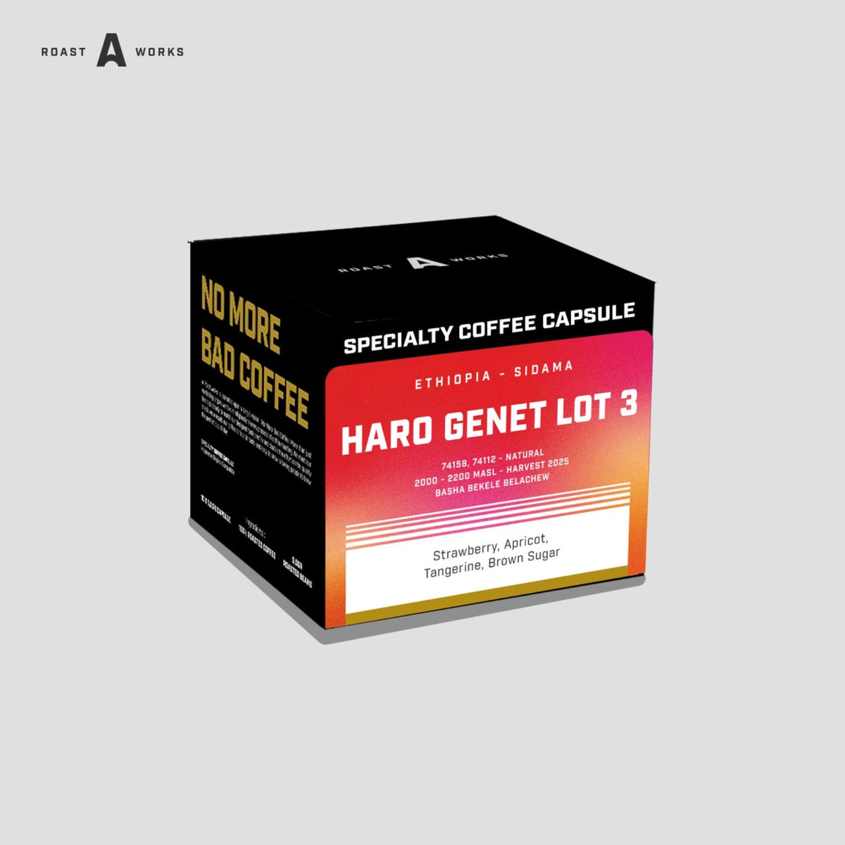 Ethiopia Sidama Haro Genet Lot 3 Natural - Nespresso Compatible Capsule - A Roastworks - (10 x 5.5gr/capsule)