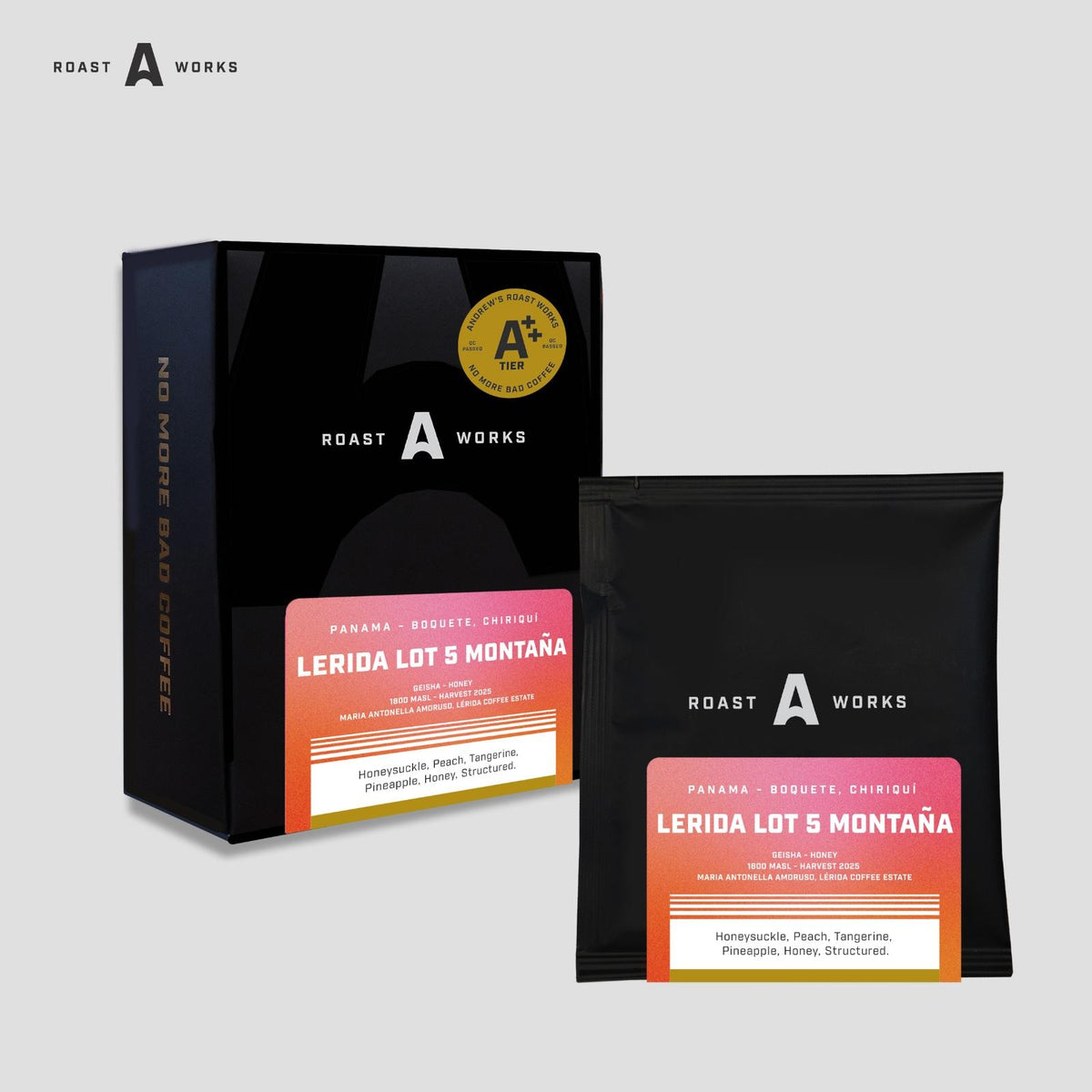 Panama Lerida Lot 5 Montaña Geisha Honey 1800 - Specialty Coffee Drip Bag - (Isi 5 Drip Sachet)