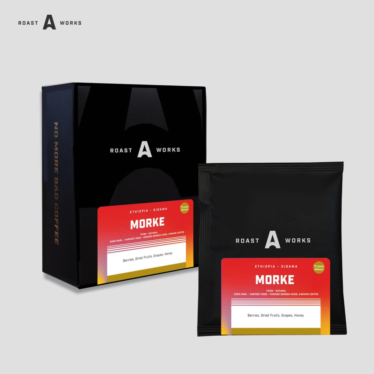 Ethiopia Sidama Morke Natural 74518 - Specialty Coffee Drip Bag - A Roastworks