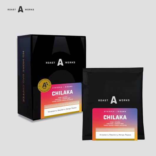 Ethiopia Alo Village Chilaka 74158 - Natural - Specialty Coffee Drip Bag - A Roastworks - (5 x 10gr/sachet)