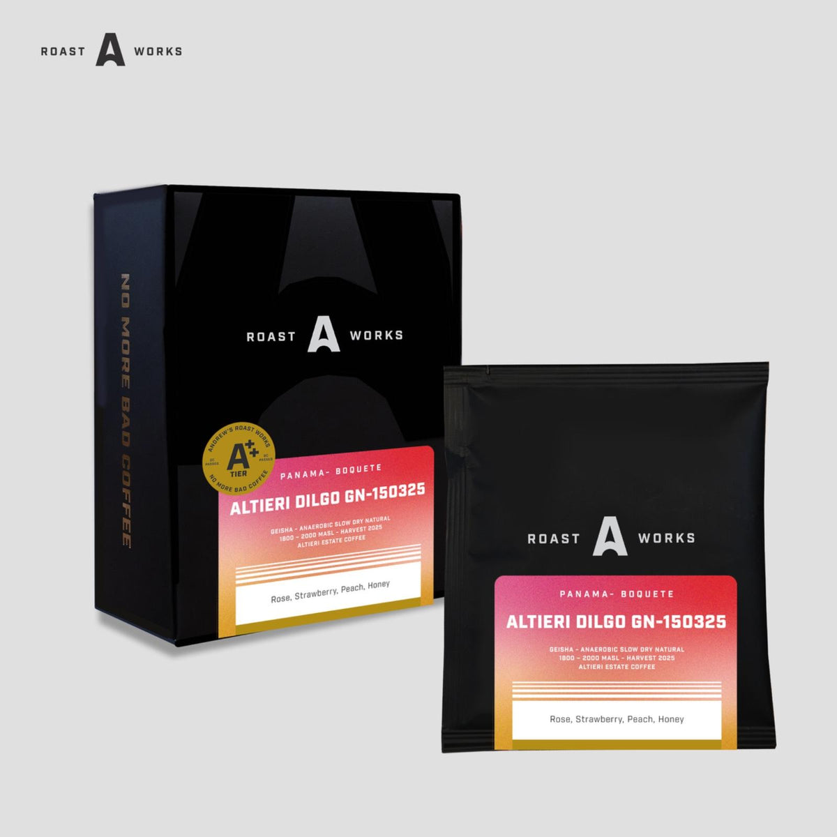 Panama Altieri Dilgo GN-150325 Geisha Anaerobic Slow Dry Natural - Exotics Coffee -  Specialty Coffee Drip Bag - A Roastworks