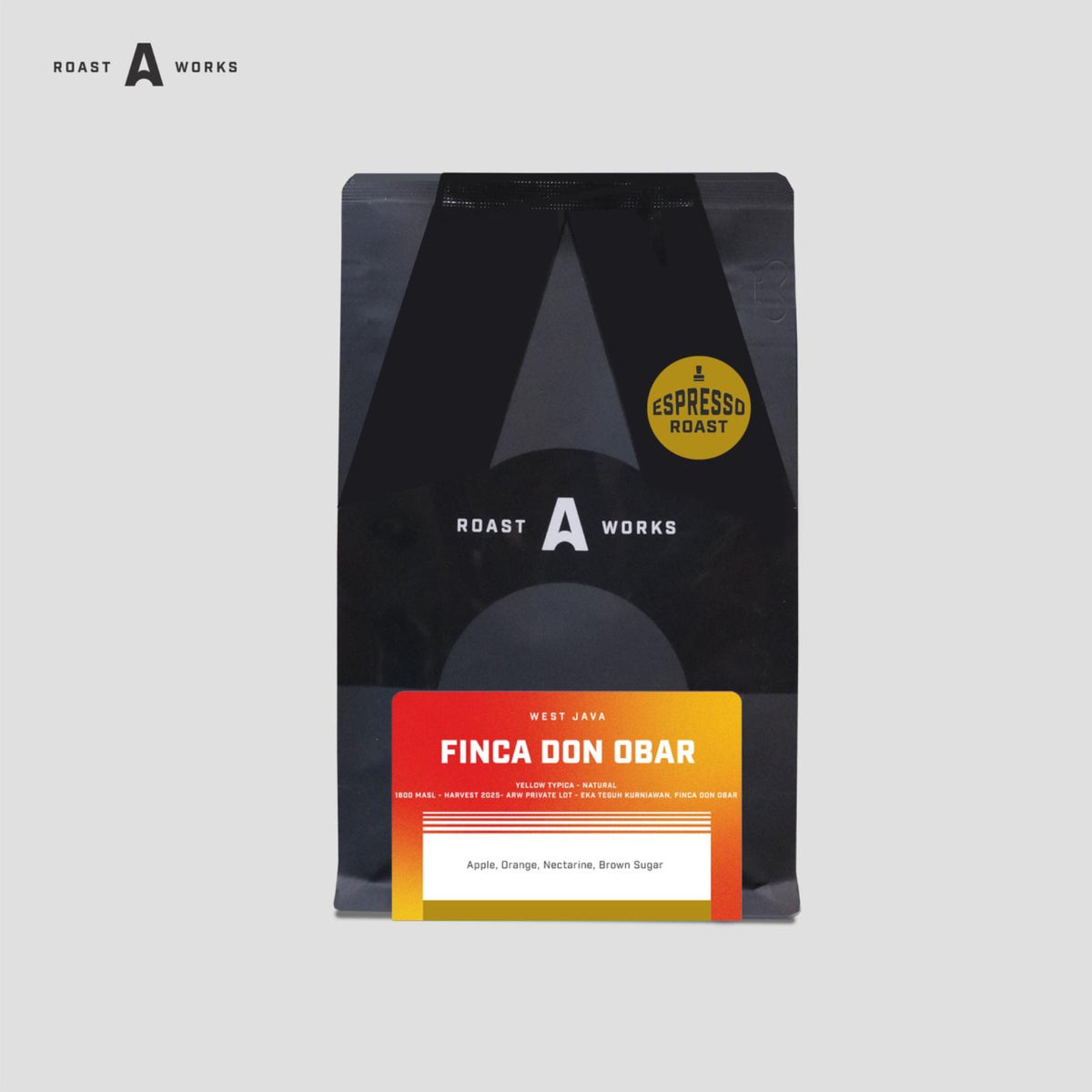 West Java Finca Don Obar Yellow Typica Natural (Espresso) - A Roastworks - Biji Kopi