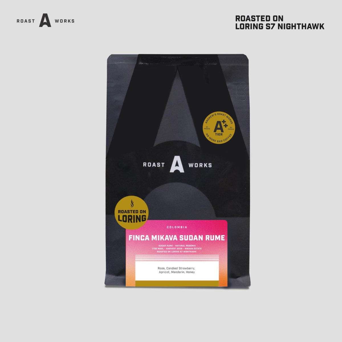Colombia Finca Mikava Sudan Rume Natural Reserva - Exotics Coffee - A Roastworks - Biji Kopi - 100GR