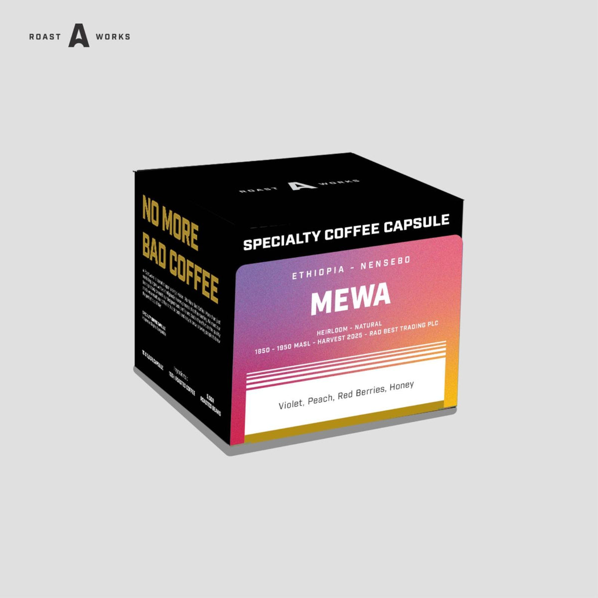 Ethiopia Mewa Natural - Nespresso Compatible Capsule - A Roastworks - (10 x 5.5gr/capsule)