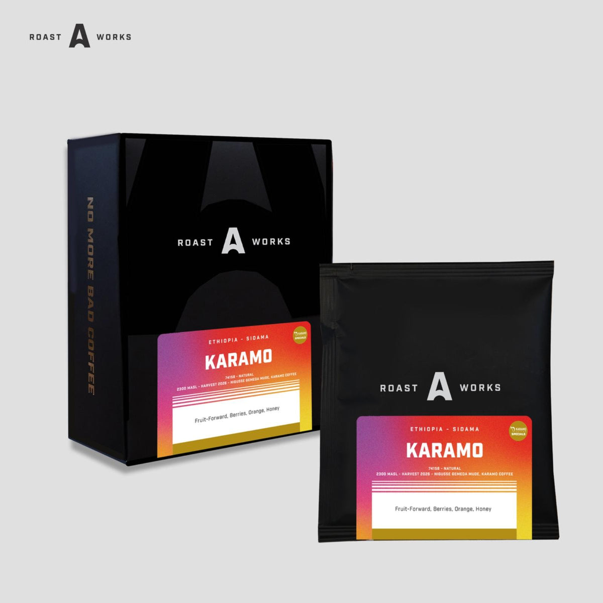 Ethiopia Sidama Karamo Natural 74158  - Specialty Coffee Drip Bag - A Roastworks