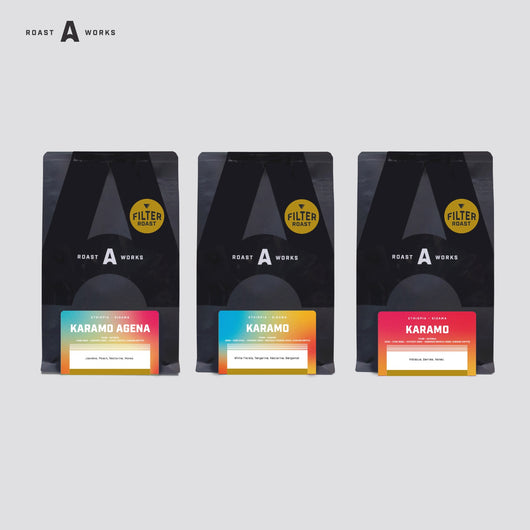 Bundle Ethiopia Sidama Karamo Natural + Ethiopia Sidama Karamo Agena Natural + Ethiopia Sidama Karamo Washed  (FILTER@200g x 3pcs) - A Roastworks - Biji Kopi