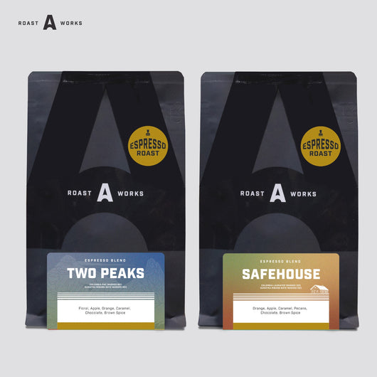 Bundle Safehouse Espresso Blend + Two Peaks Espresso Blend  (Espresso @250g x 2pcs) - A Roastworks - Biji Kopi