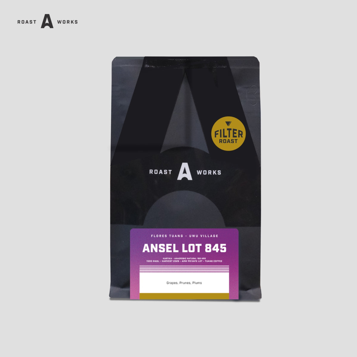 Flores Uwu Village Ansel Lot 845 Anaerobic Natural 168 HRS (Filter) - A Roastworks - Biji Kopi