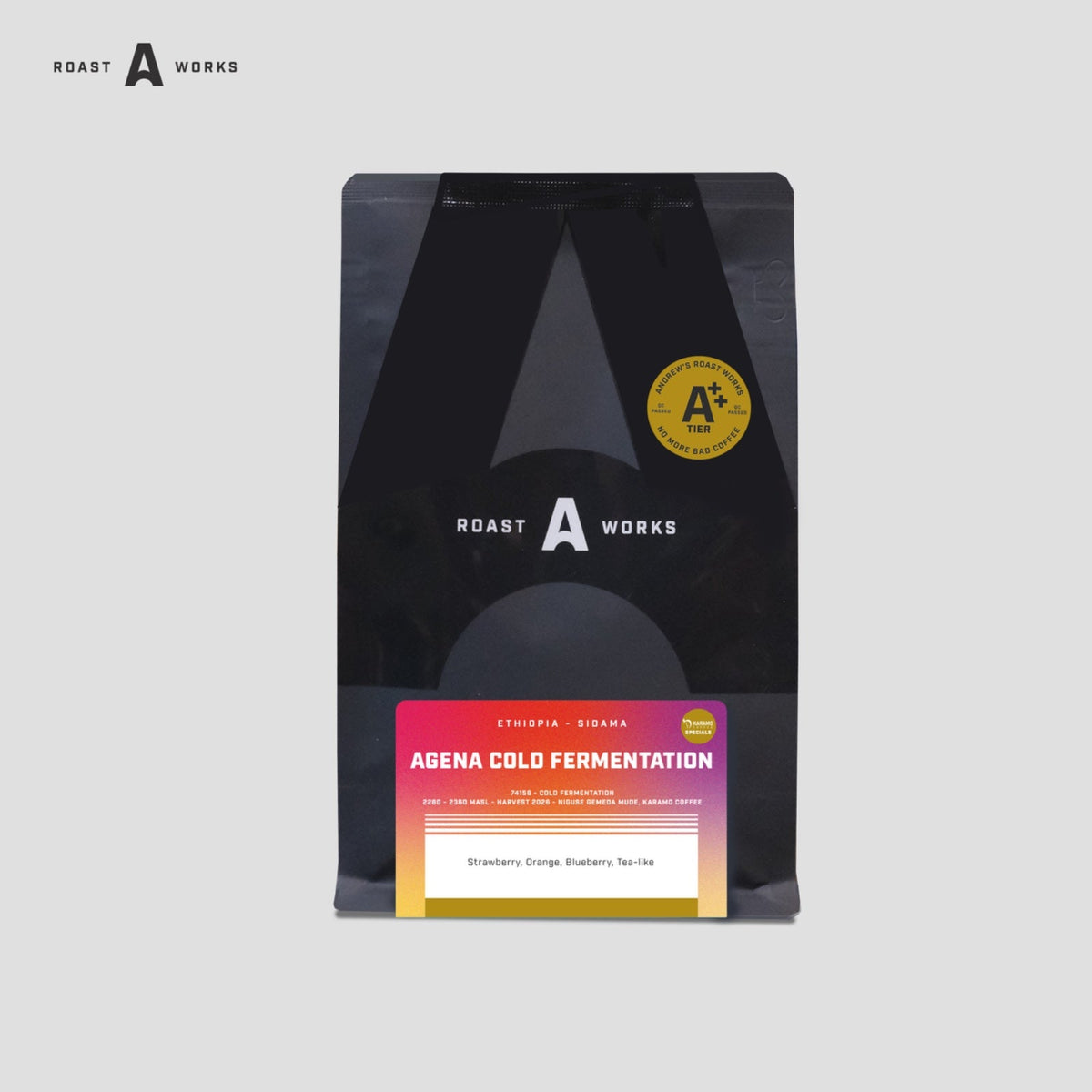 Ethiopia Sidama Agena Cold Fermentation 74158 (Filter) - Exotics Coffee - A Roastworks - Biji Kopi - 100GR