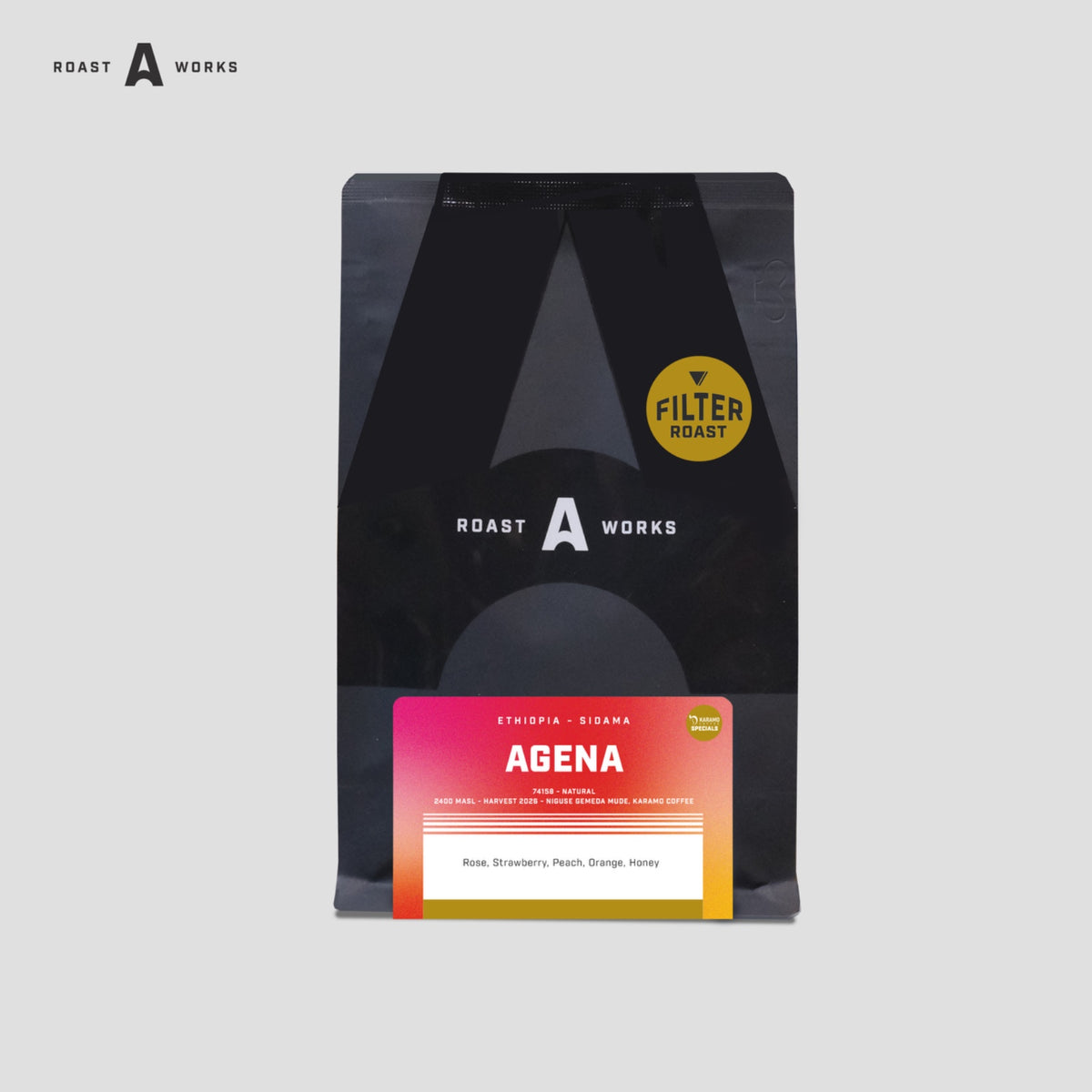 Ethiopia Sidama Agena Natural 74158 (Filter) - A Roastworks - Biji Kopi